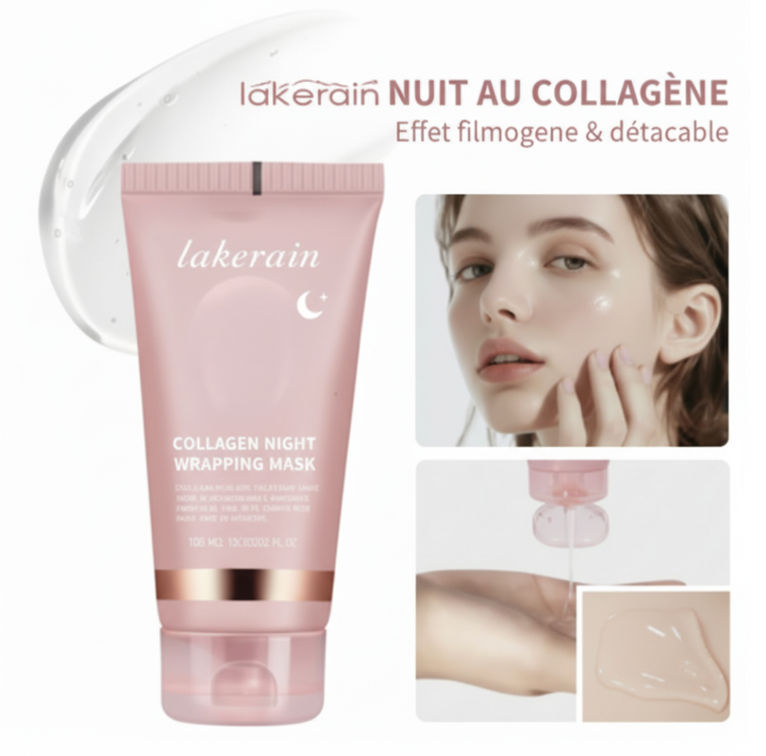 Masque Collagène Nuit – Effet Peau Repulpée & Éclat Visible